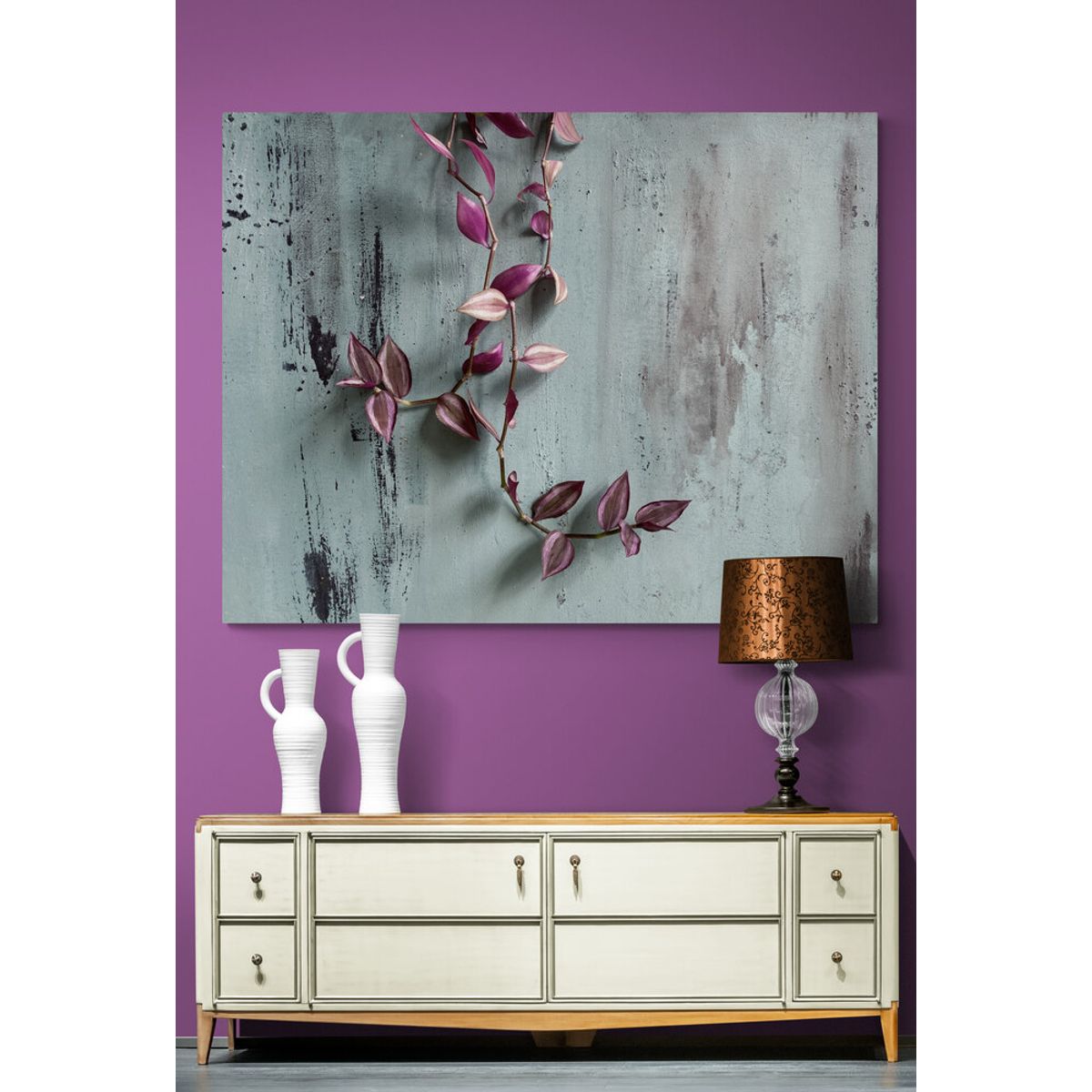 TAYRONA STORE - Cuadro En Lienzo Para Comedor Flores 360 150x120cm