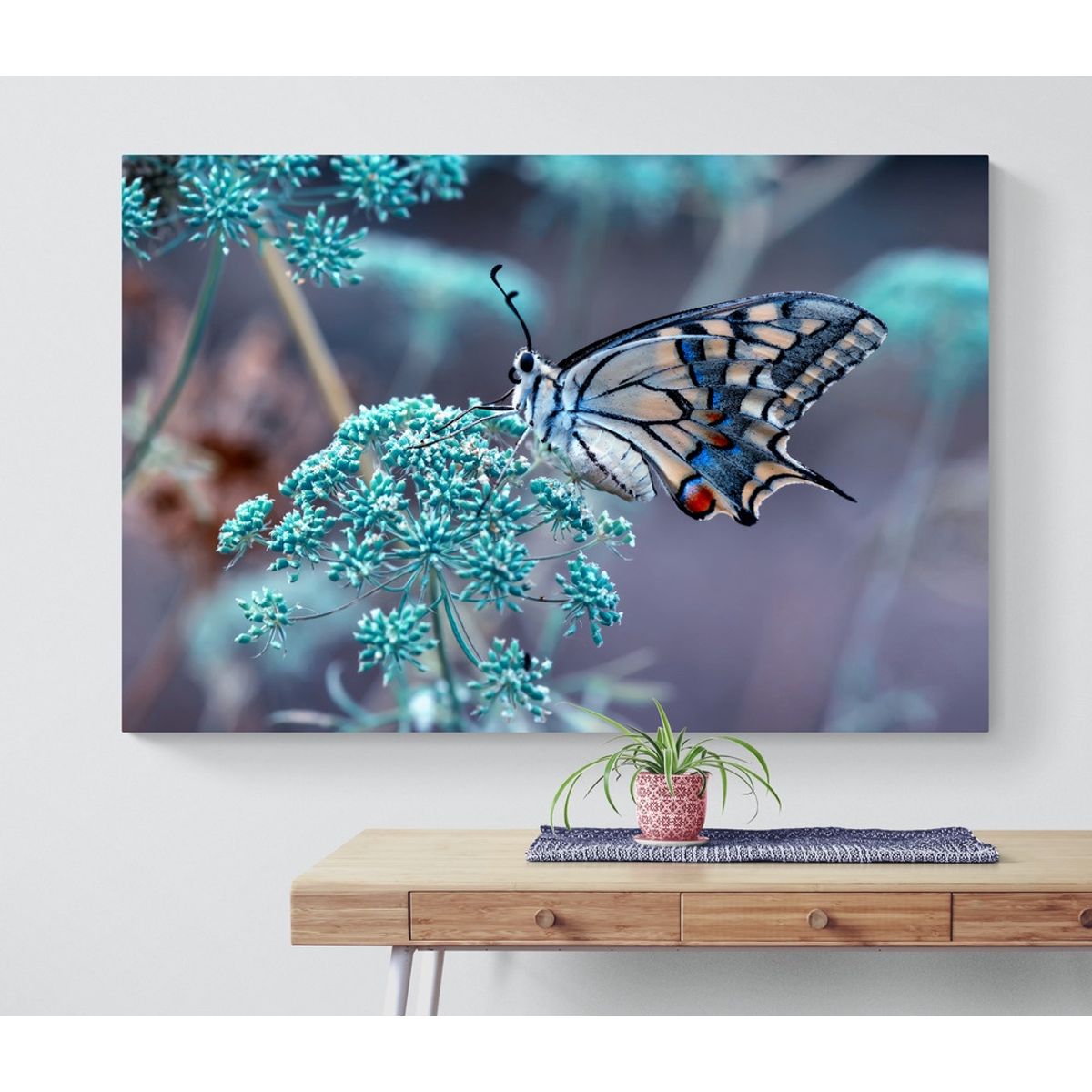 TAYRONA STORE - Cuadro En Lienzo Para Comedor Mariposas 208 50x35cm
