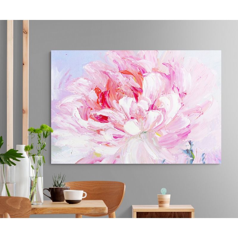 TAYRONA STORE - Cuadro En Lienzo Para Comedor Pintura Flores 286 100x70cm
