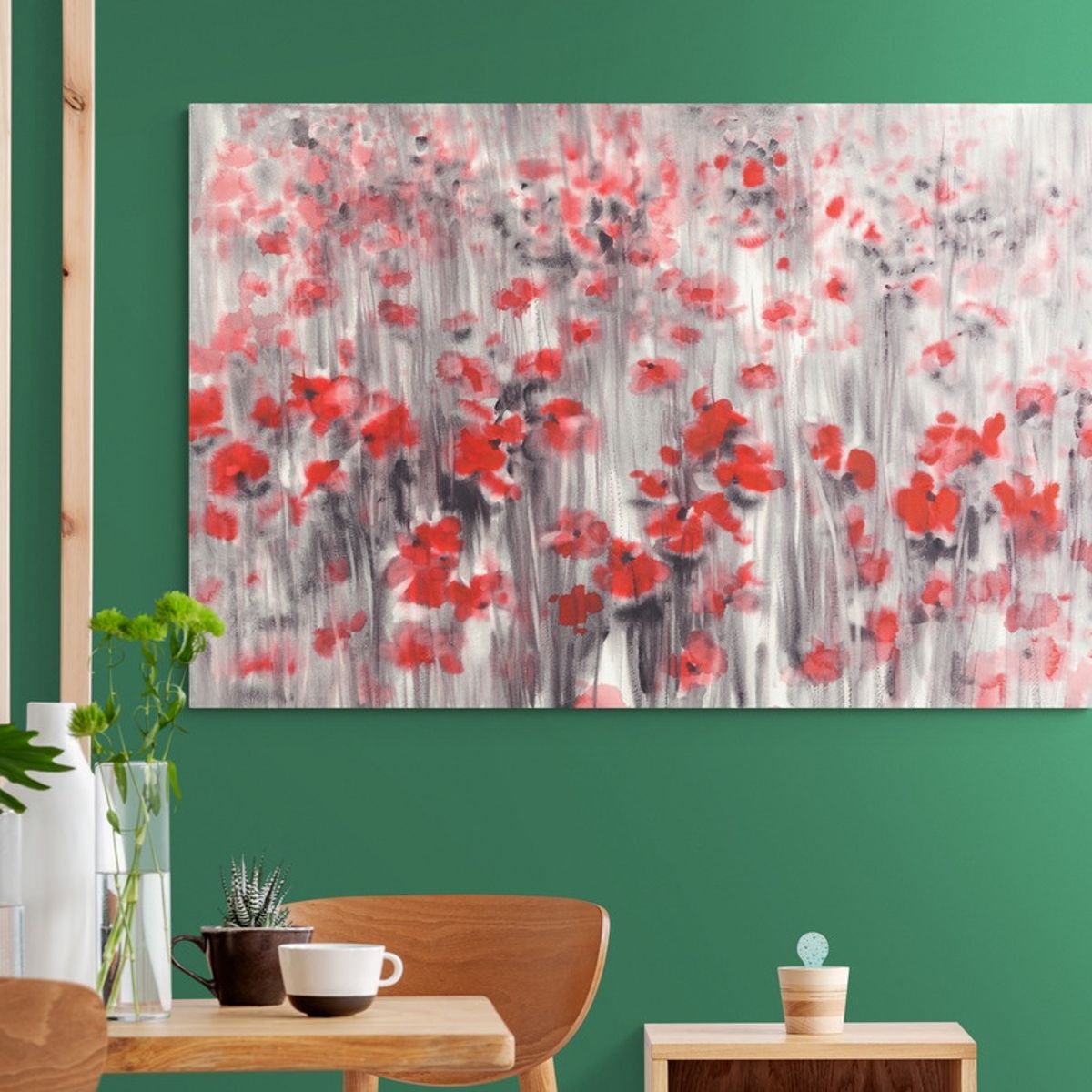 TAYRONA STORE - Cuadro En Lienzo Para Comedor Pintura Flores 318 150x100cm