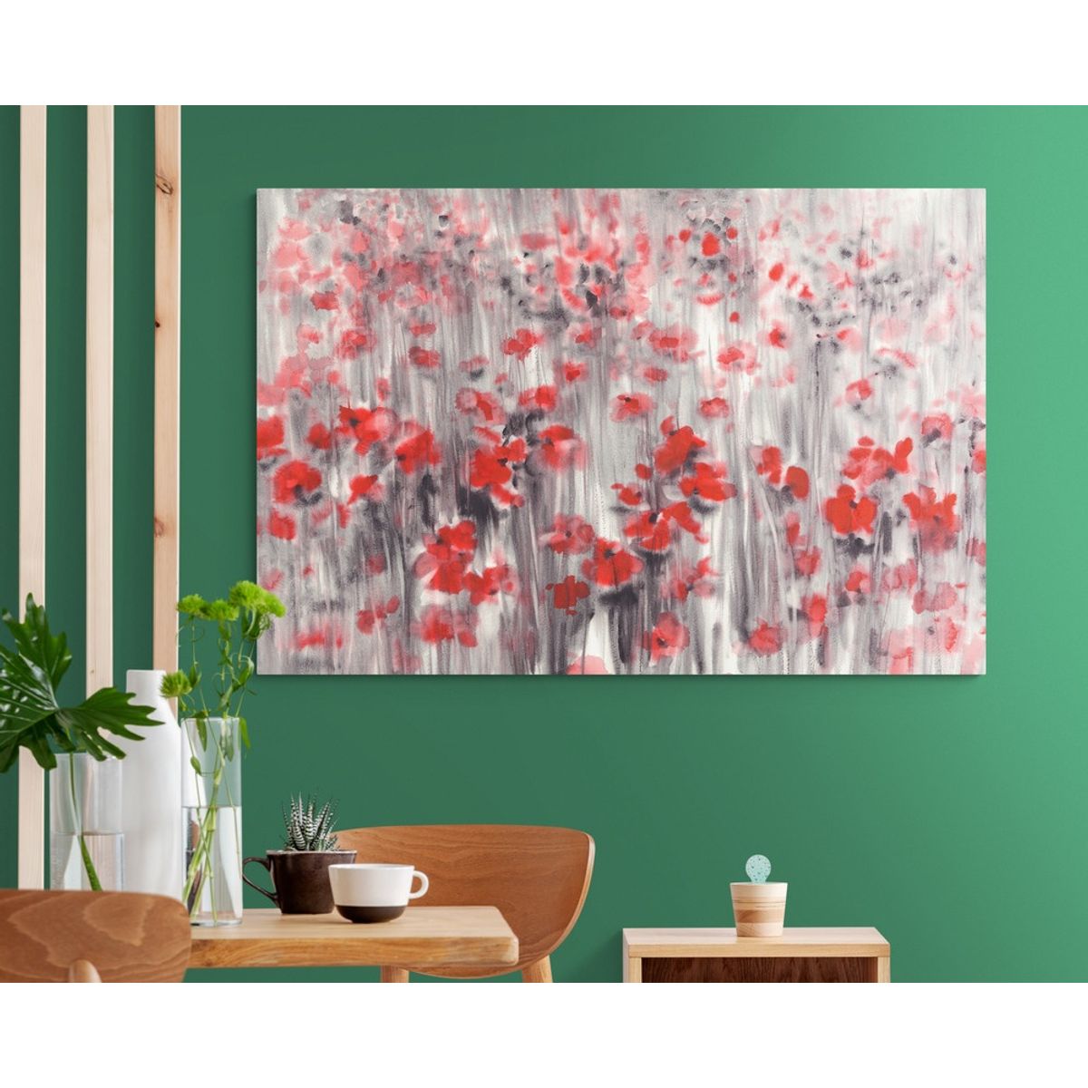 TAYRONA STORE - Cuadro En Lienzo Para Comedor Pintura Flores 318 150x100cm