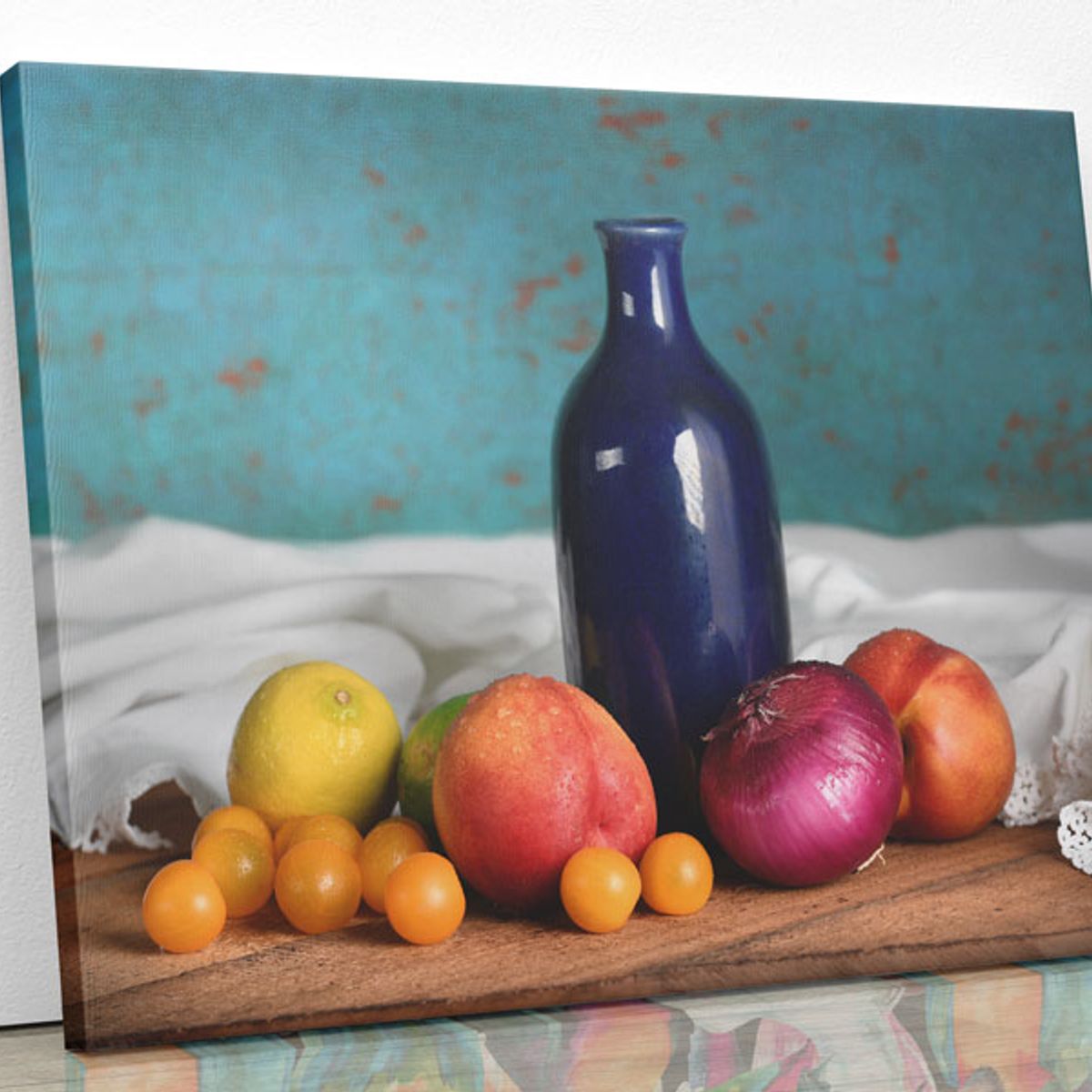 TAYRONA STORE - Cuadro En Lienzo Para Comedor Bodegon 08 75x60cm