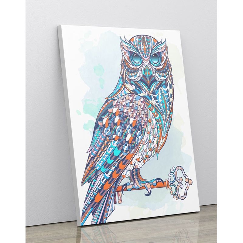 TAYRONA STORE - Cuadro En Lienzo Para Comedor Buho 06 30x40cm