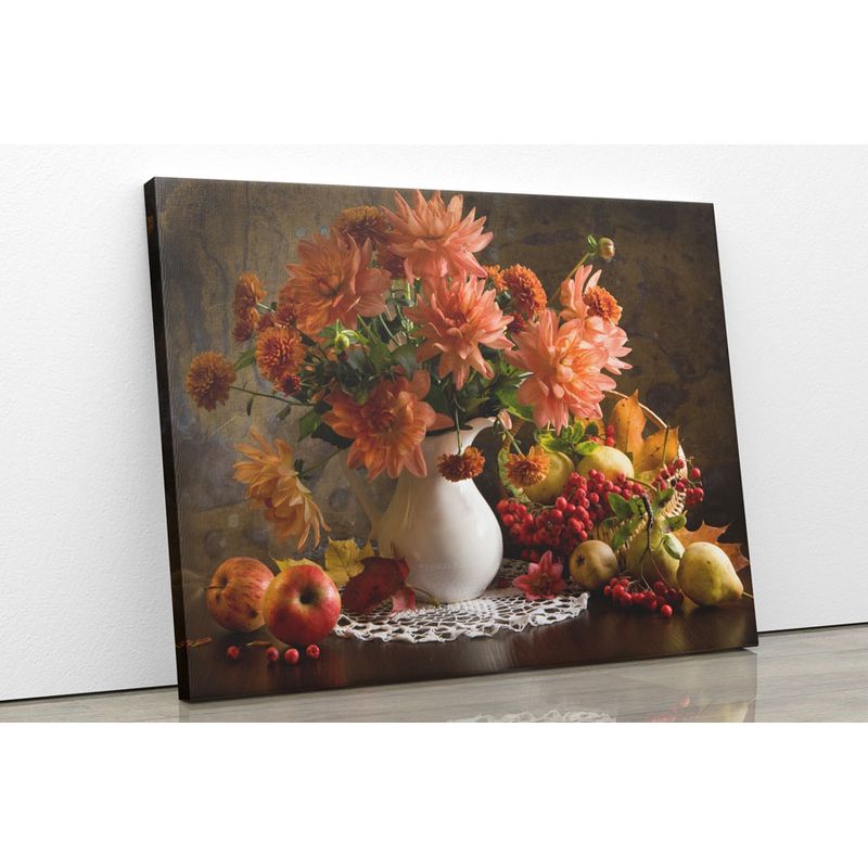 TAYRONA STORE - Cuadro En Lienzo Para Comedor Bodegon 02 50x40cm
