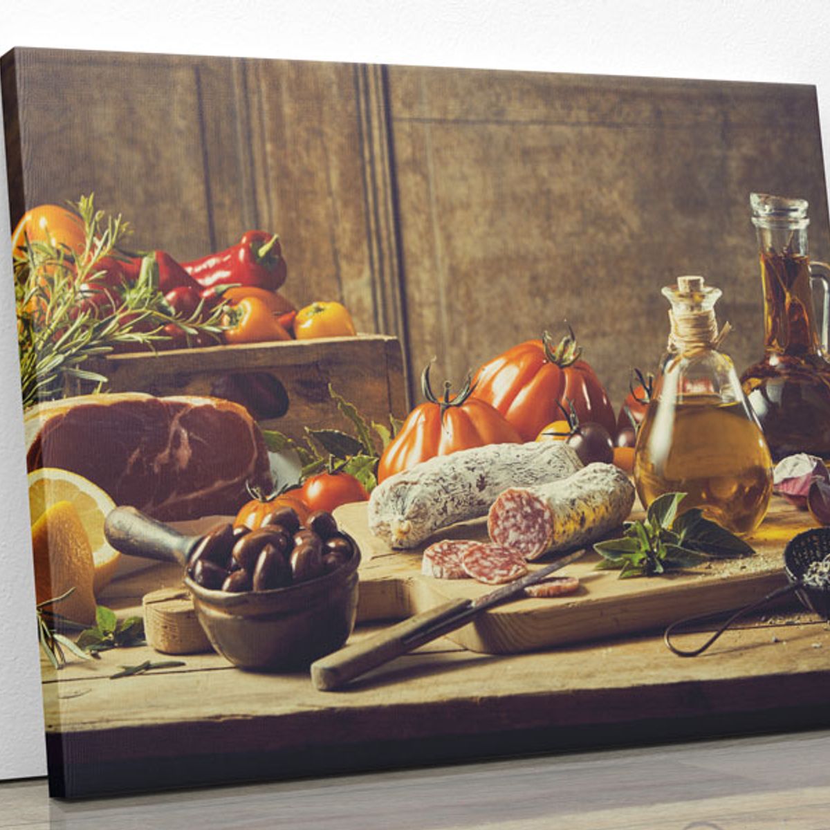 TAYRONA STORE - Cuadro En Lienzo Para Comedor Bodegon 04 125x100cm