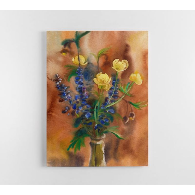 TAYRONA STORE - Cuadro En Lienzo Para Comedor Pintura Flores 129 120x160cm