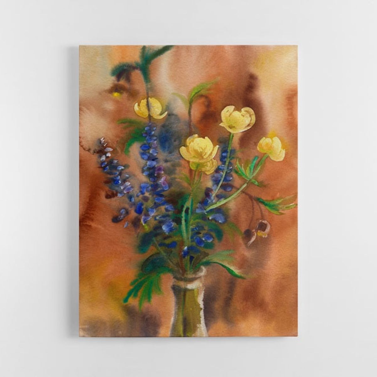 TAYRONA STORE - Cuadro En Lienzo Para Comedor Pintura Flores 129 75x100cm