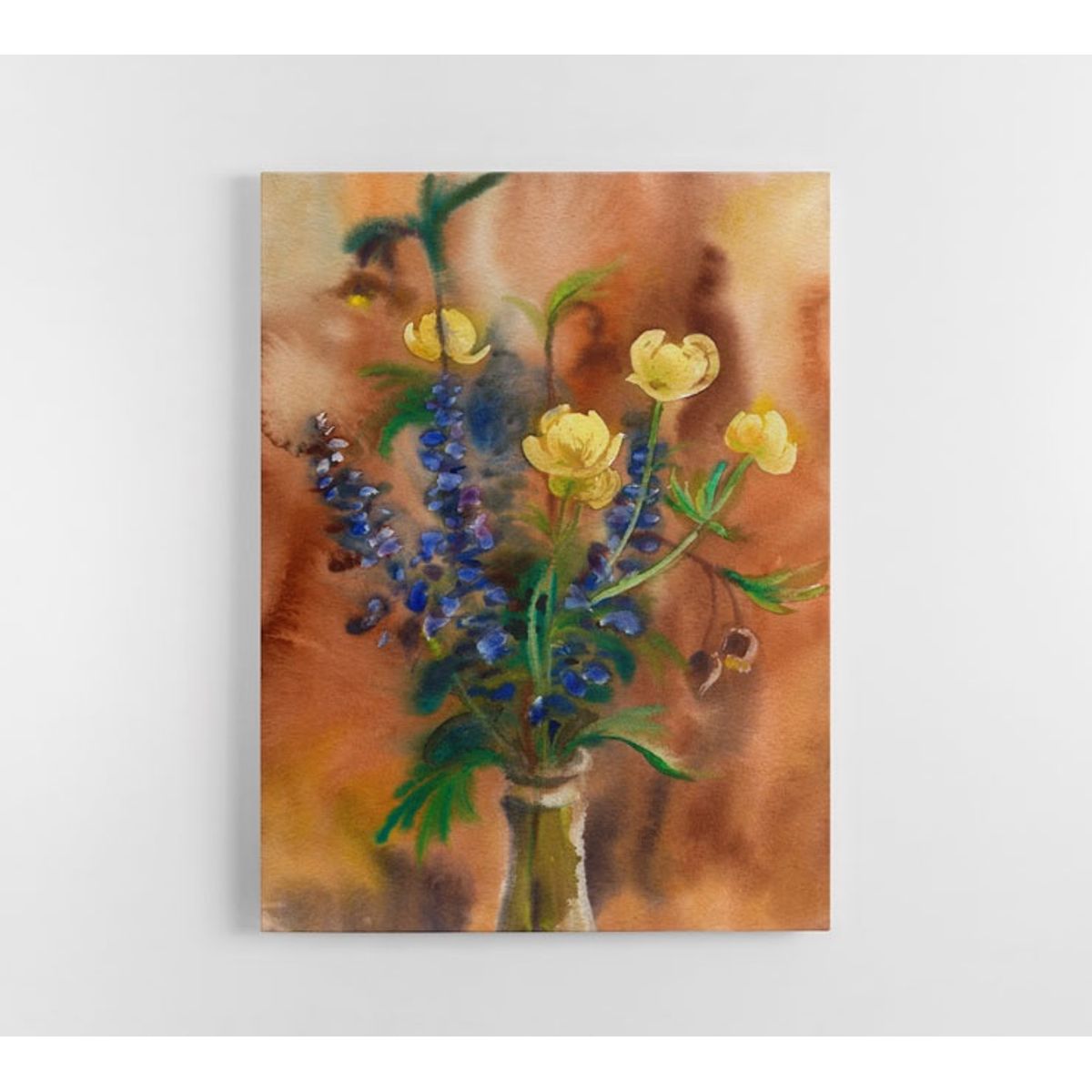 TAYRONA STORE - Cuadro En Lienzo Para Comedor Pintura Flores 129 75x100cm