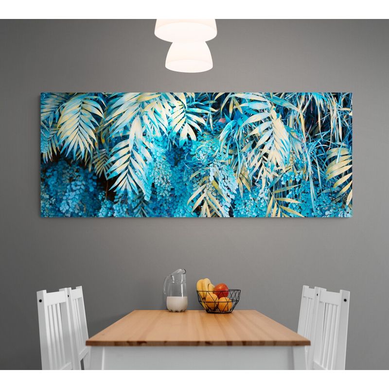 TAYRONA STORE - Cuadro En Lienzo Para Comedor Hojas 136 90x40cm
