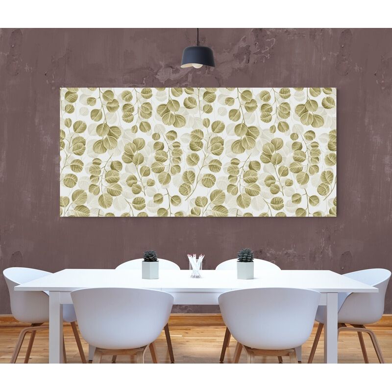 TAYRONA STORE - Cuadro En Lienzo Para Comedor Hojas 046 90x40cm