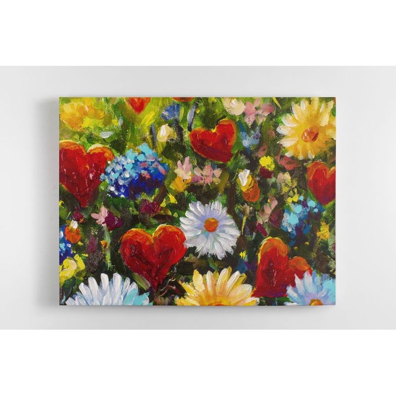 TAYRONA STORE - Cuadro En Lienzo Para Comedor Pintura Flores 96 125x100cm