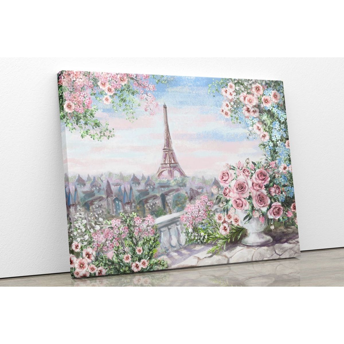 TAYRONA STORE - Cuadro En Lienzo Para Comedor Pintura Paris 18 50x40cm