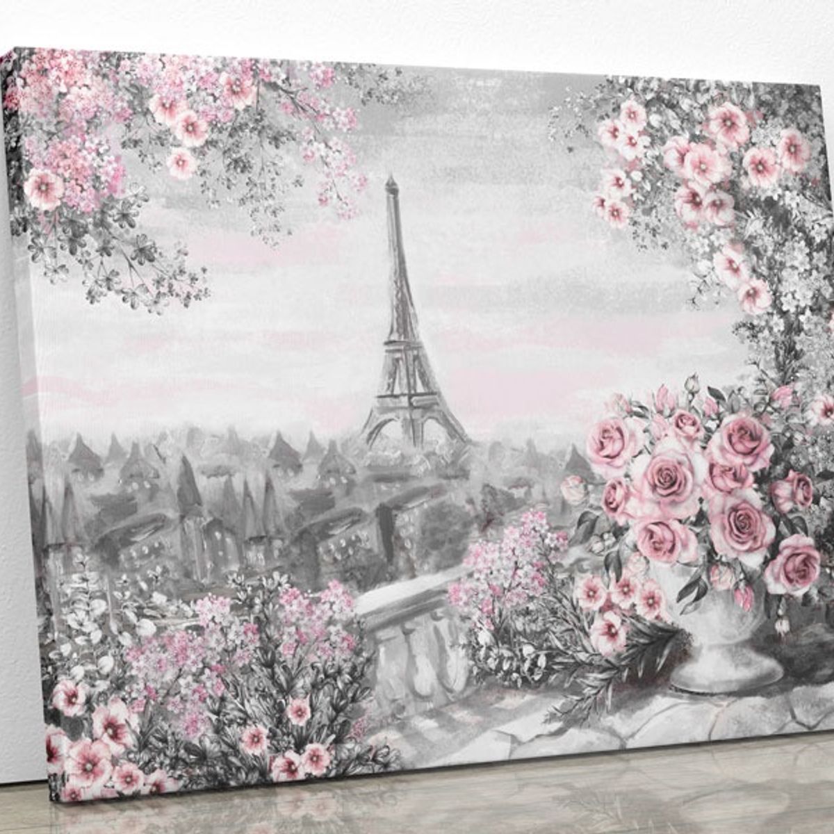 TAYRONA STORE - Cuadro En Lienzo Para Comedor Pintura Paris 19 100x80cm