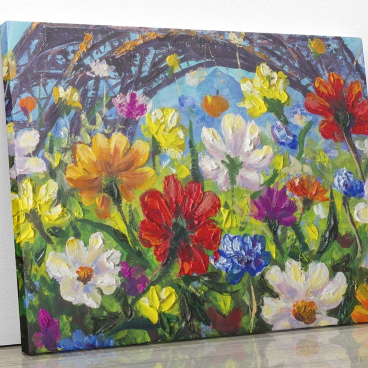 TAYRONA STORE - Cuadro En Lienzo Para Comedor Pintura Paris 21 50x40cm