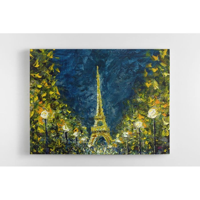 TAYRONA STORE - Cuadro En Lienzo Para Comedor Pintura Paris 24 50x40cm