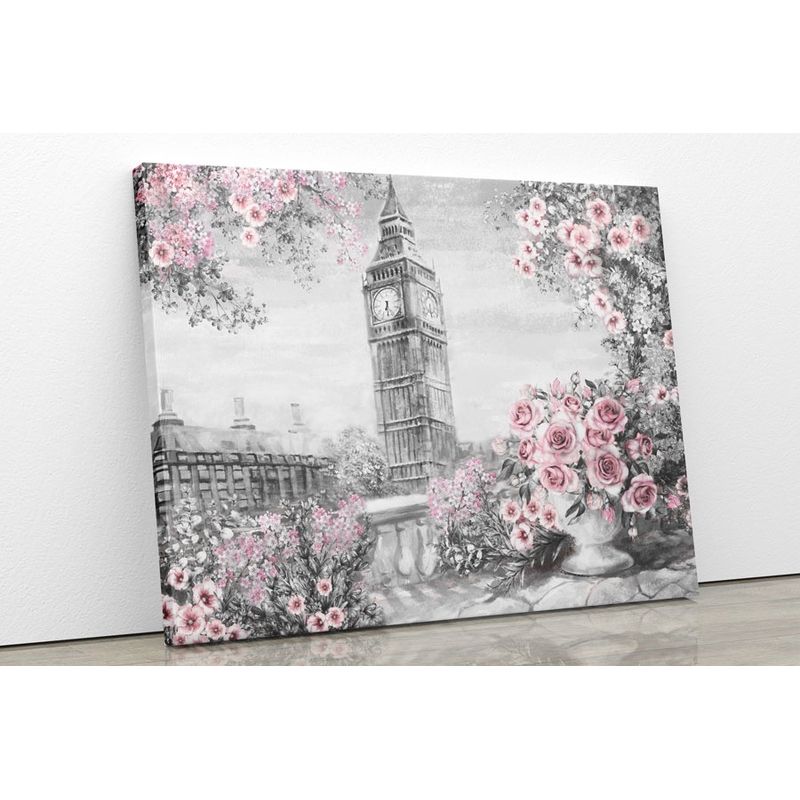 TAYRONA STORE - Cuadro En Lienzo Para Comedor Pintura London 07 100x80cm