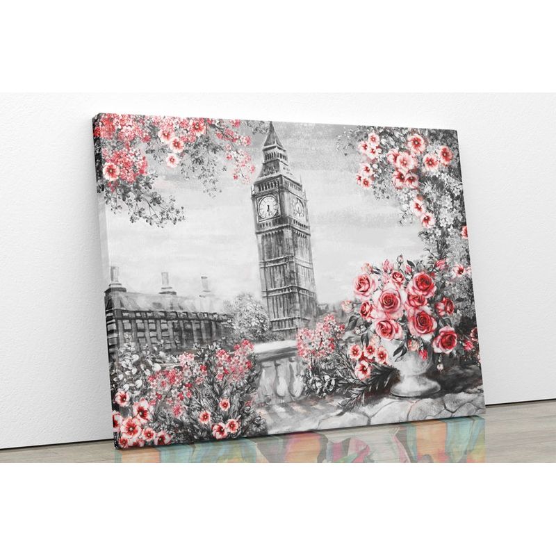 TAYRONA STORE - Cuadro En Lienzo Para Comedor Pintura London 09 125x100cm