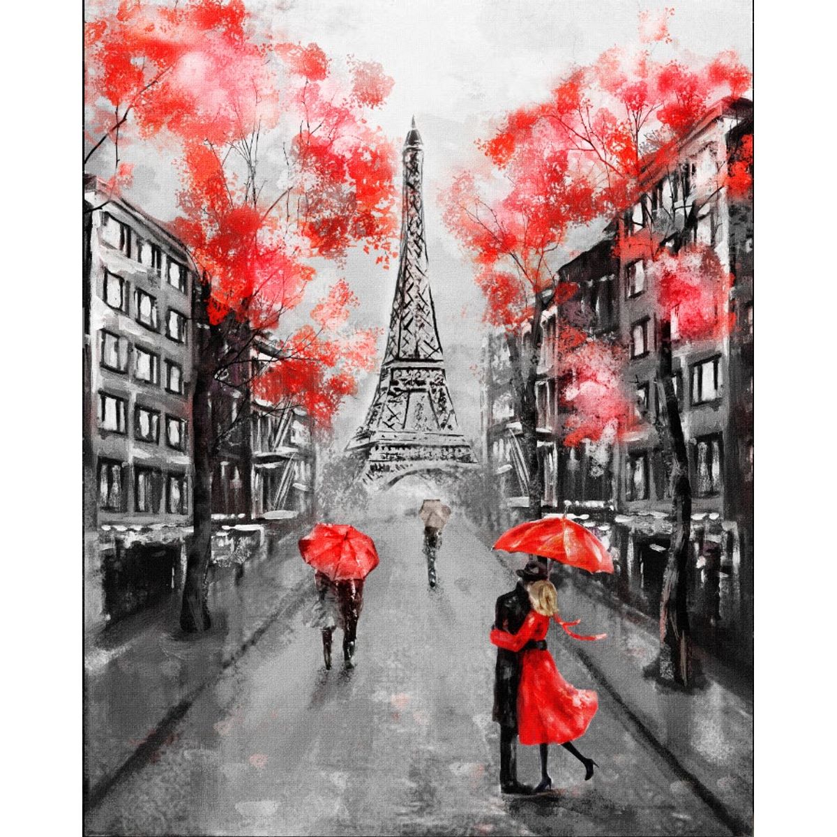 TAYRONA STORE - Cuadro En Lienzo Para Comedor Pintura Paris 13 30x40cm