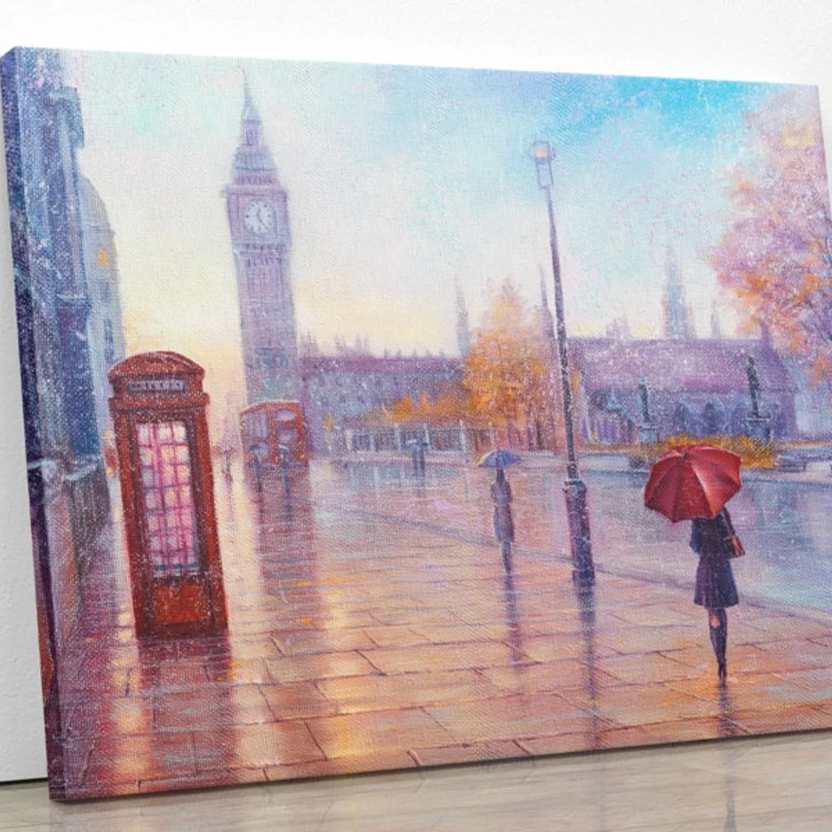 TAYRONA STORE - Cuadro En Lienzo Para Comedor Pintura London 10 50x40cm
