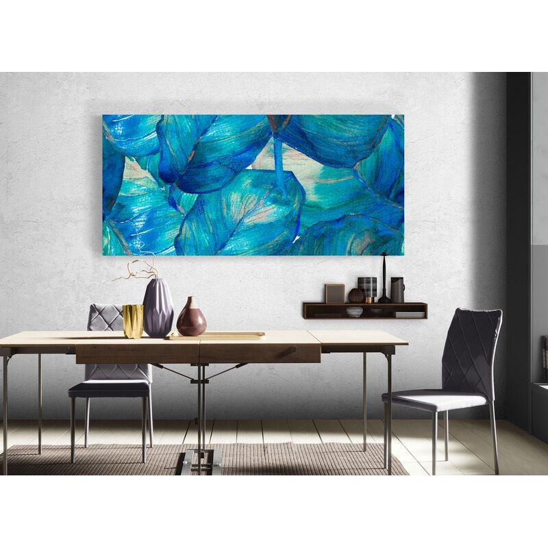 TAYRONA STORE - Cuadro En Lienzo Para Comedor Hojas 206 90x40cm