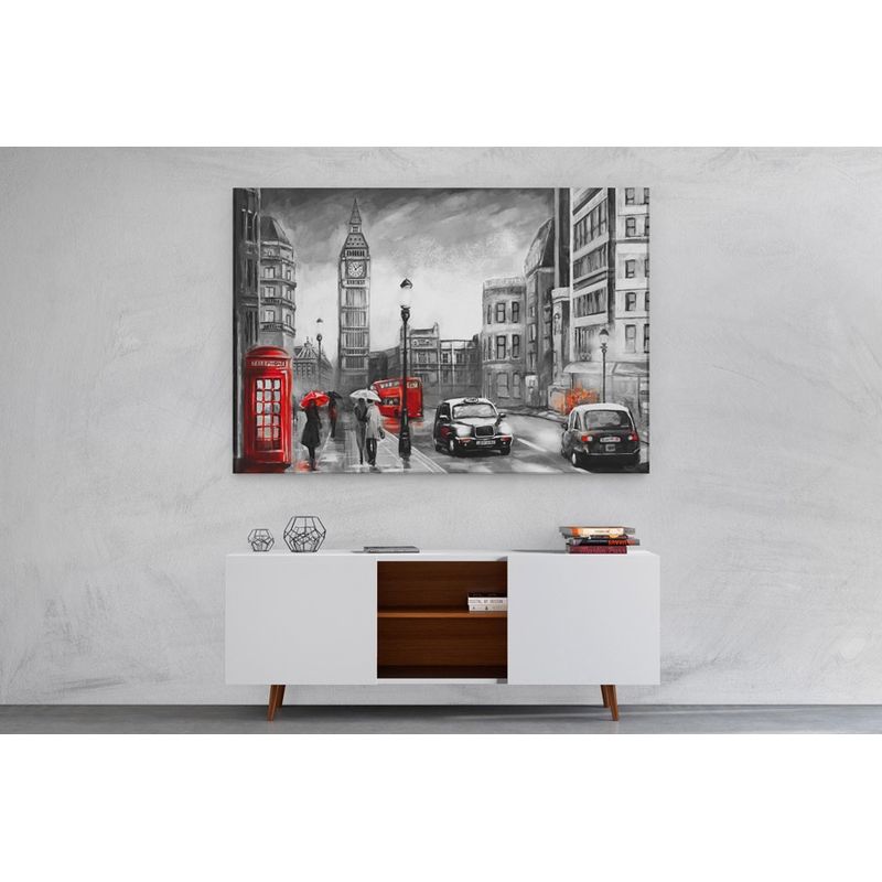 TAYRONA STORE - Cuadro En Lienzo Para Comedor Pintura London 05 50x35cm