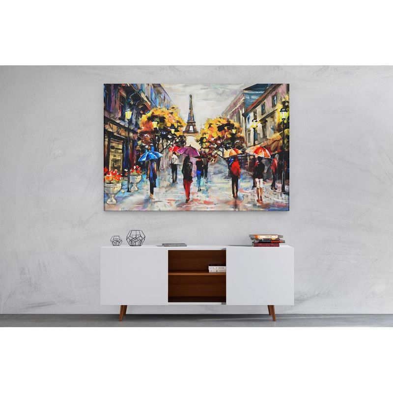 TAYRONA STORE - Cuadro En Lienzo Para Comedor Pintura Paris 08 120x80cm