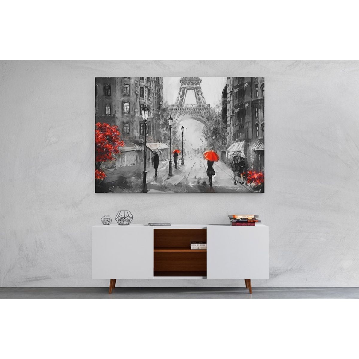 TAYRONA STORE - Cuadro En Lienzo Para Comedor Pintura Paris 09 50x35cm