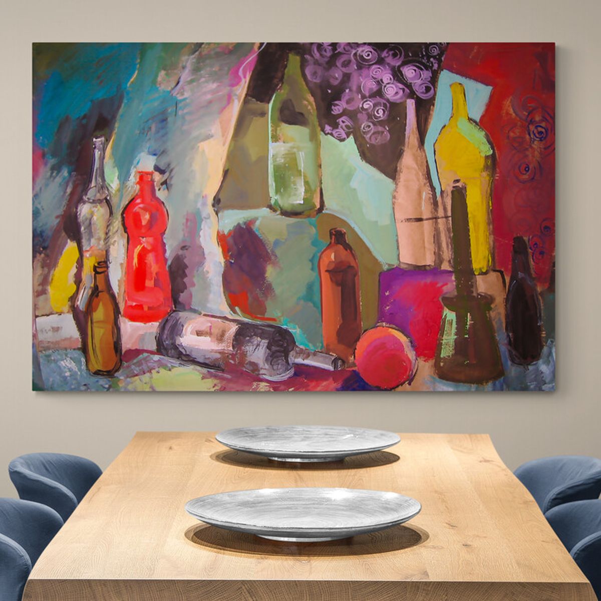 TAYRONA STORE - Cuadro En Lienzo Para Comedor Bodegon 159 150x100cm