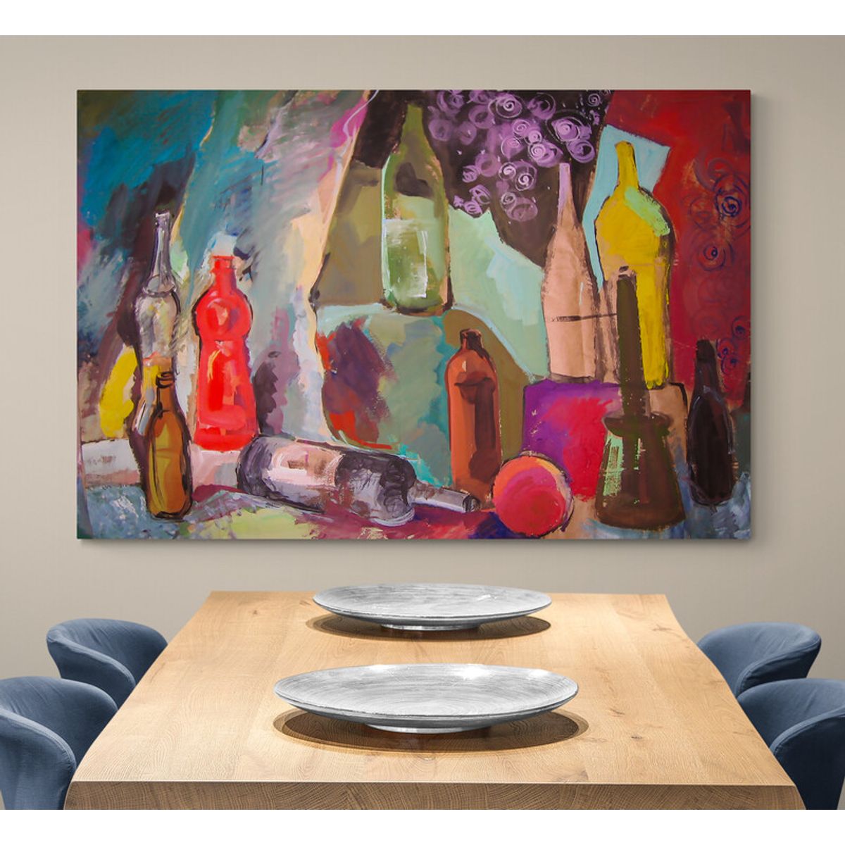 TAYRONA STORE - Cuadro En Lienzo Para Comedor Bodegon 159 150x100cm