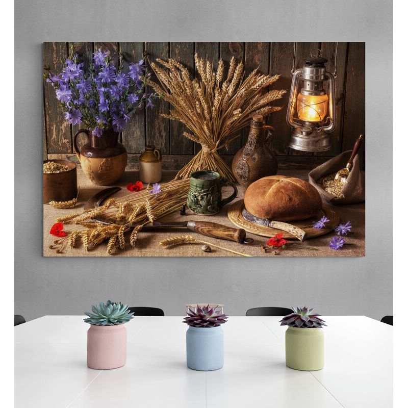 TAYRONA STORE - Cuadro En Lienzo Para Comedor Bodegon 210 100x70cm