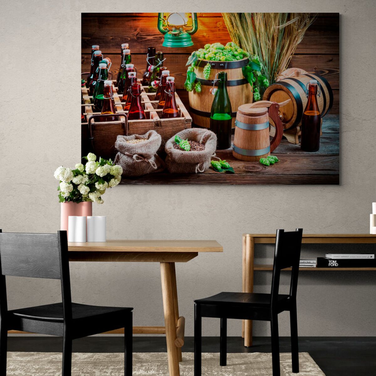 TAYRONA STORE - Cuadro En Lienzo Para Comedor Bodegon 212 70x50cm