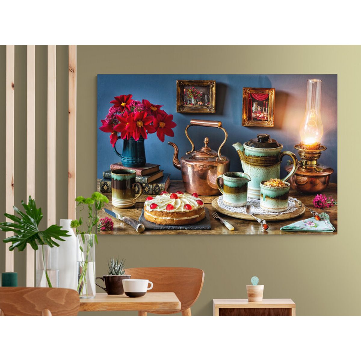 TAYRONA STORE - Cuadro En Lienzo Para Comedor Bodegon 213 100x70cm