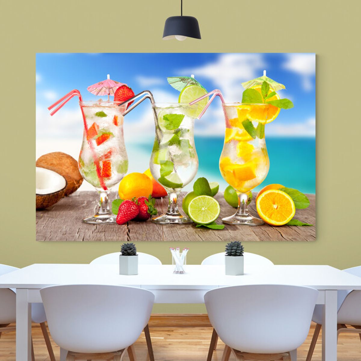 TAYRONA STORE - Cuadro En Lienzo Para Comedor Bodegon 220 120x80cm