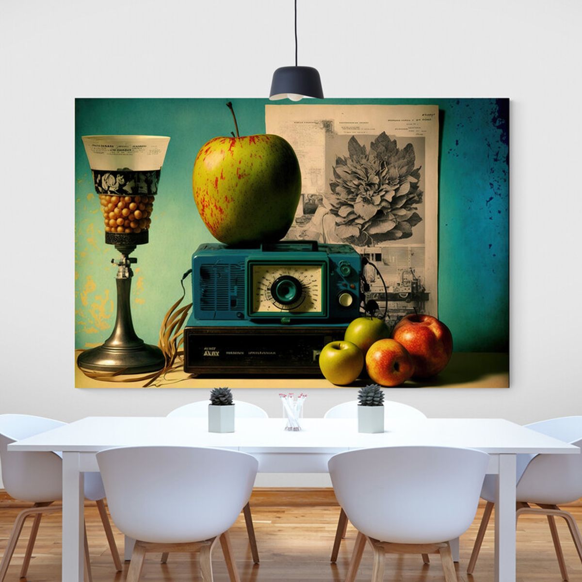 TAYRONA STORE - Cuadro En Lienzo Para Comedor Bodegon 301 50x35cm