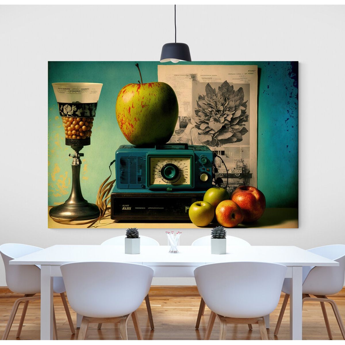TAYRONA STORE - Cuadro En Lienzo Para Comedor Bodegon 301 50x35cm