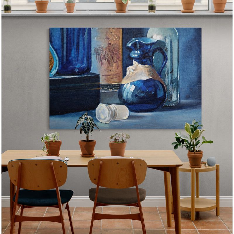 TAYRONA STORE - Cuadro En Lienzo Para Comedor Bodegon Botellas 192 70x50cm