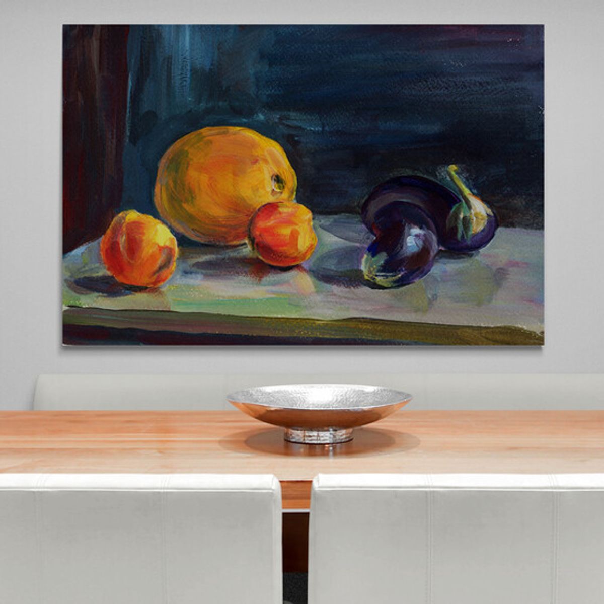 TAYRONA STORE - Cuadro En Lienzo Para Comedor Bodegon Frutas 120 50x35cm