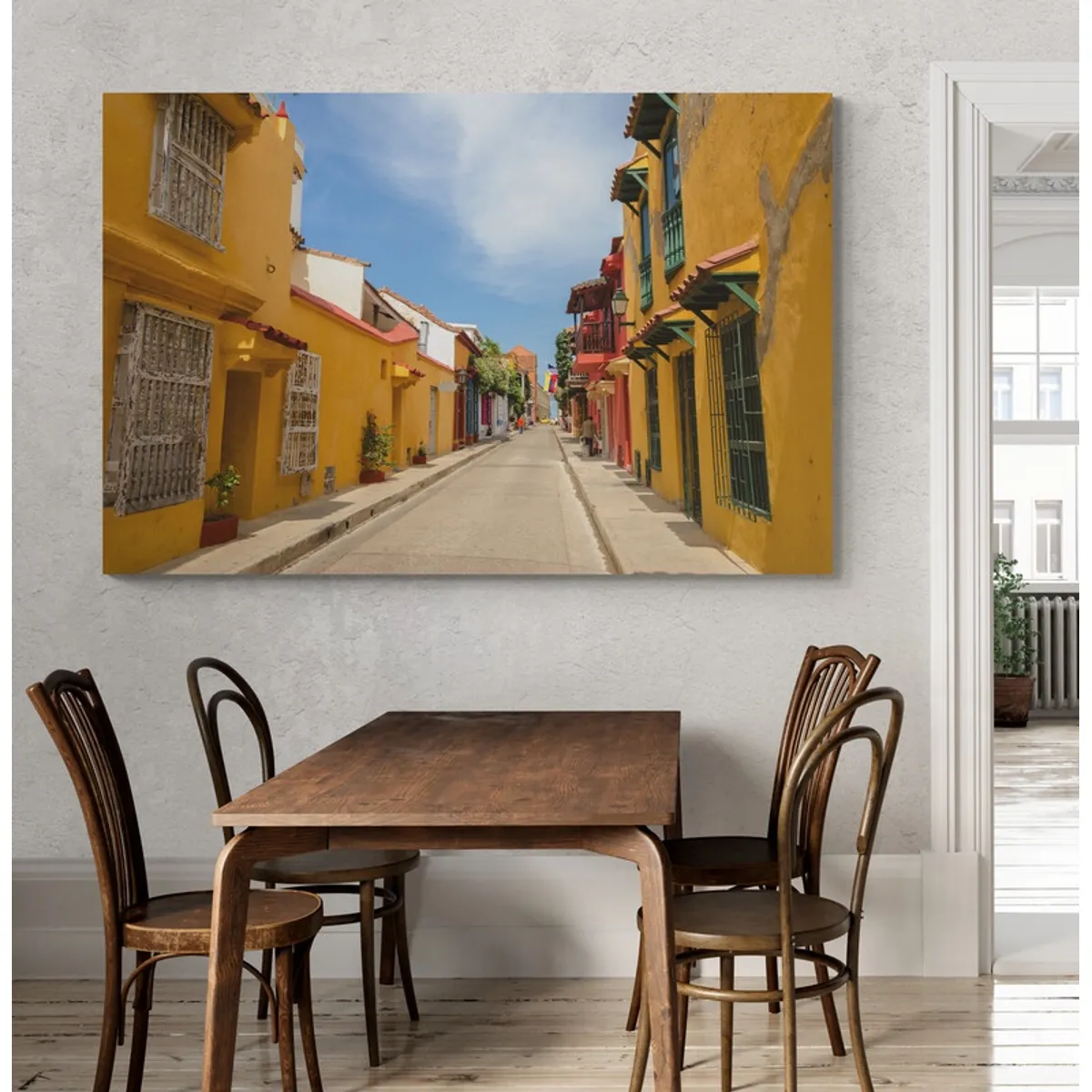 TAYRONA STORE - Cuadro En Lienzo Para Comedor Cartagena 006 100x70cm