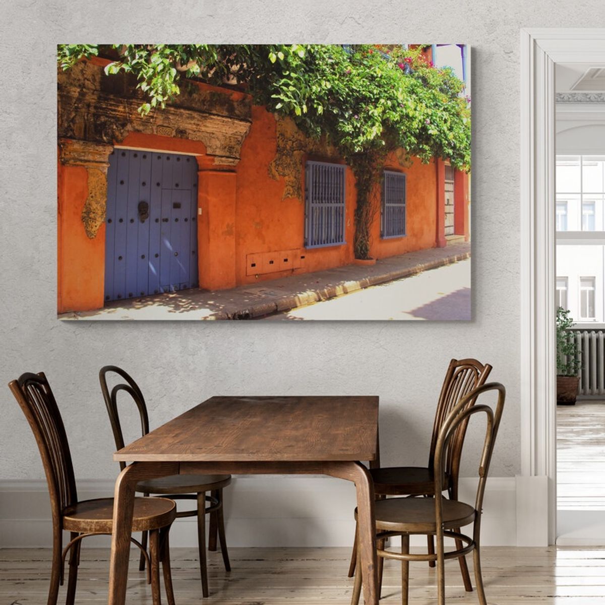 TAYRONA STORE - Cuadro En Lienzo Para Comedor Cartagena 015 150x100cm
