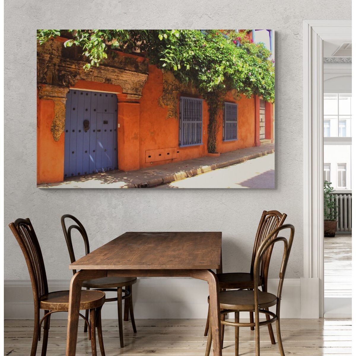 TAYRONA STORE - Cuadro En Lienzo Para Comedor Cartagena 015 150x100cm