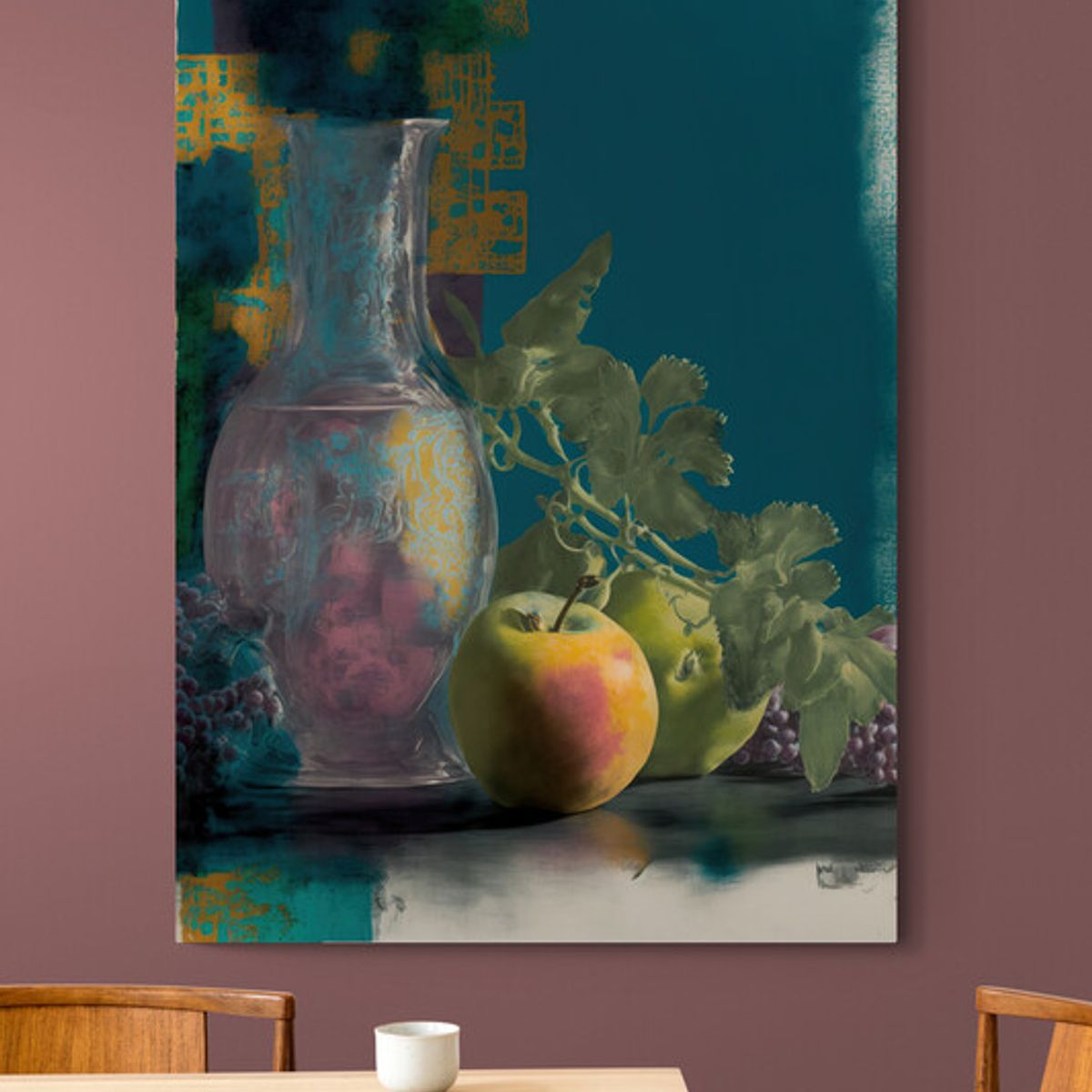 TAYRONA STORE - Cuadro En Lienzo Para Comedor Bodegon Frutas 291 70x100cm