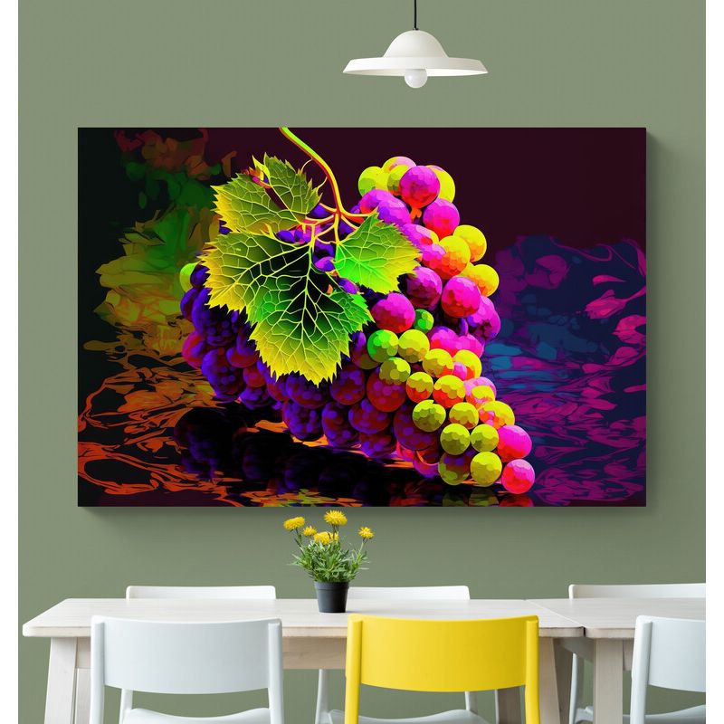 TAYRONA STORE - Cuadro En Lienzo Para Comedor Bodegon Frutas 279 100x70cm