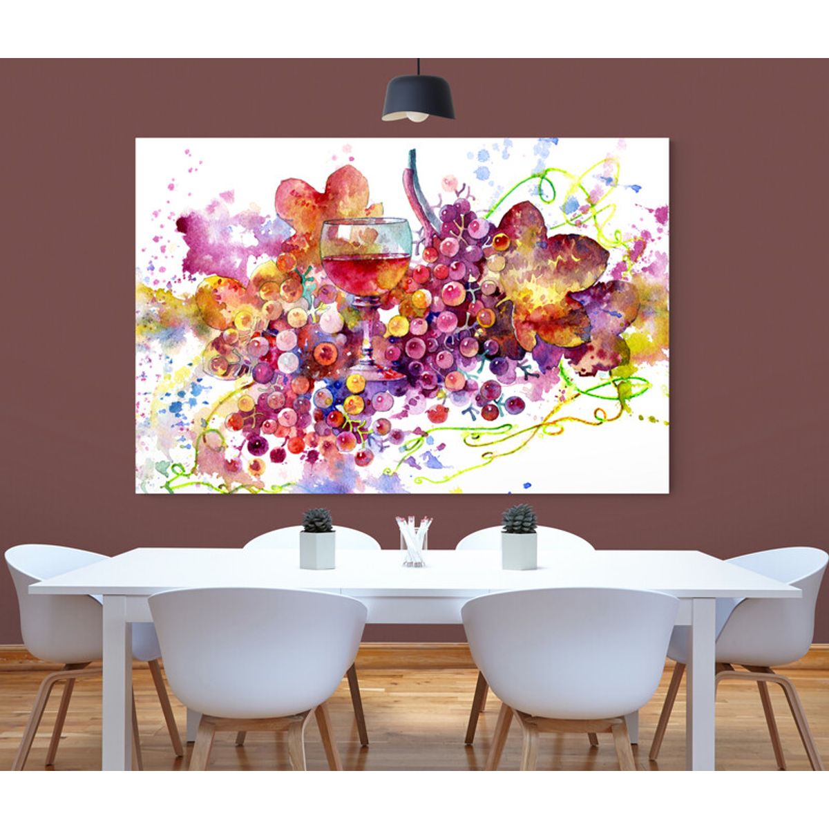 TAYRONA STORE - Cuadro Lienzo Para Comedor Bodegon Frutas Vino 142 50x35cm.