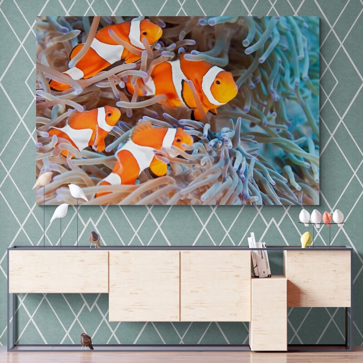 TAYRONA STORE - Cuadro En Lienzo Para Comedor Pes Pallaso 001 120x80cm