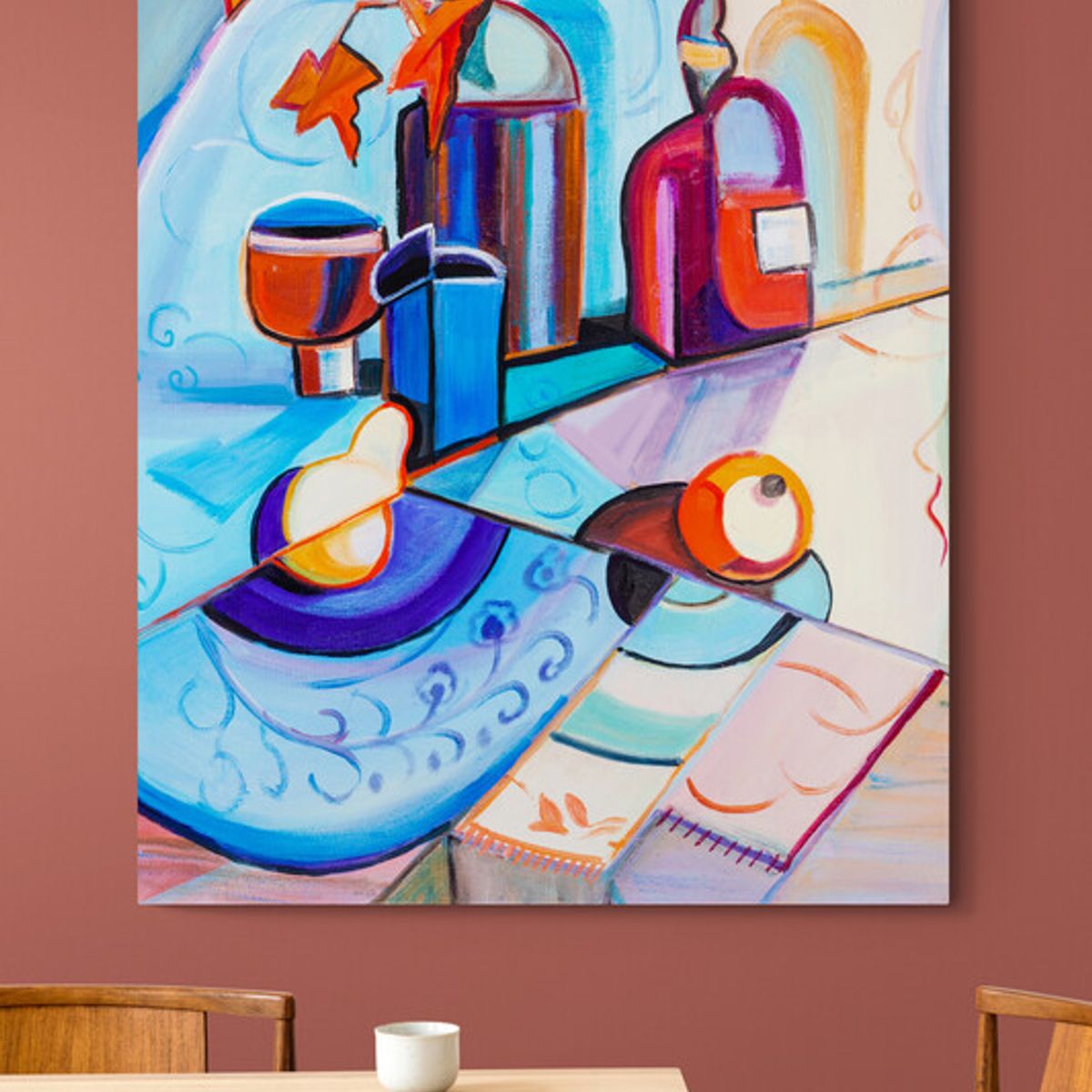 TAYRONA STORE - Cuadro En Lienzo Para Comedor Bodegon 151 30x40cm