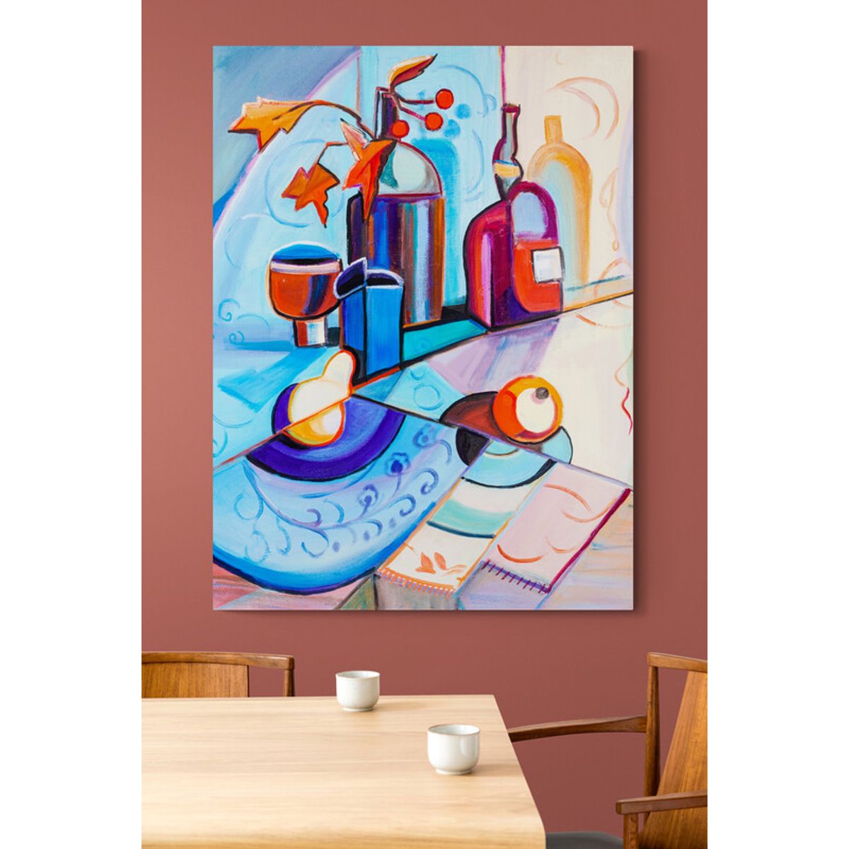 TAYRONA STORE - Cuadro En Lienzo Para Comedor Bodegon 151 30x40cm