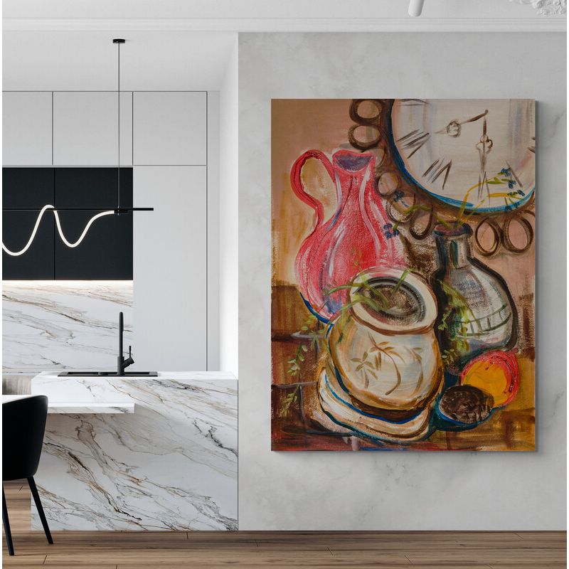 TAYRONA STORE - Cuadro En Lienzo Para Comedor Bodegon 168 75x100cm