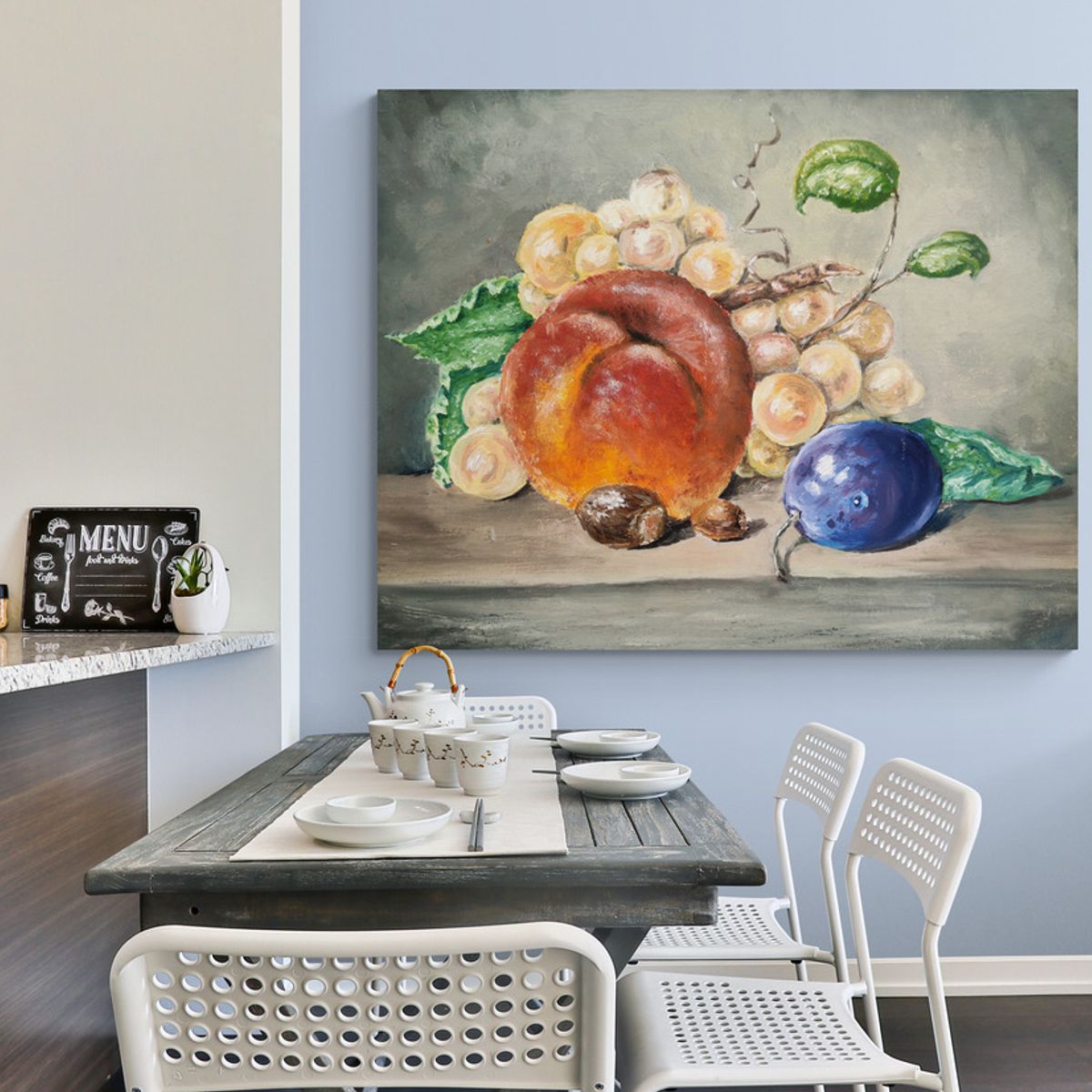TAYRONA STORE - Cuadro En Lienzo Para Comedor Bodegon 089 125x100cm
