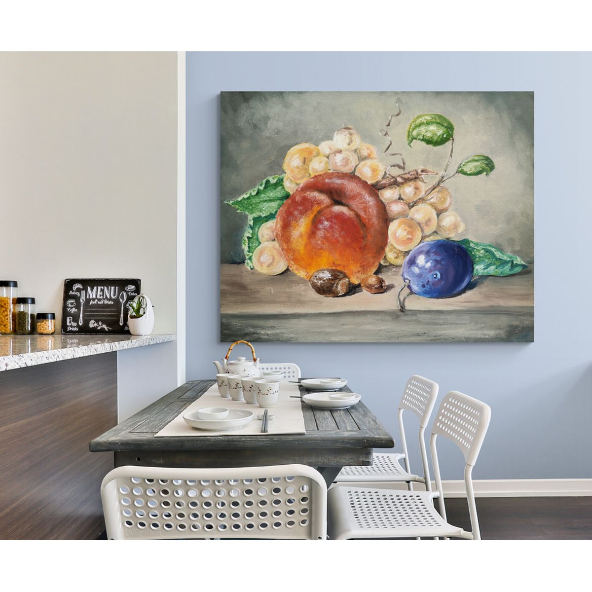 TAYRONA STORE - Cuadro En Lienzo Para Comedor Bodegon 089 125x100cm