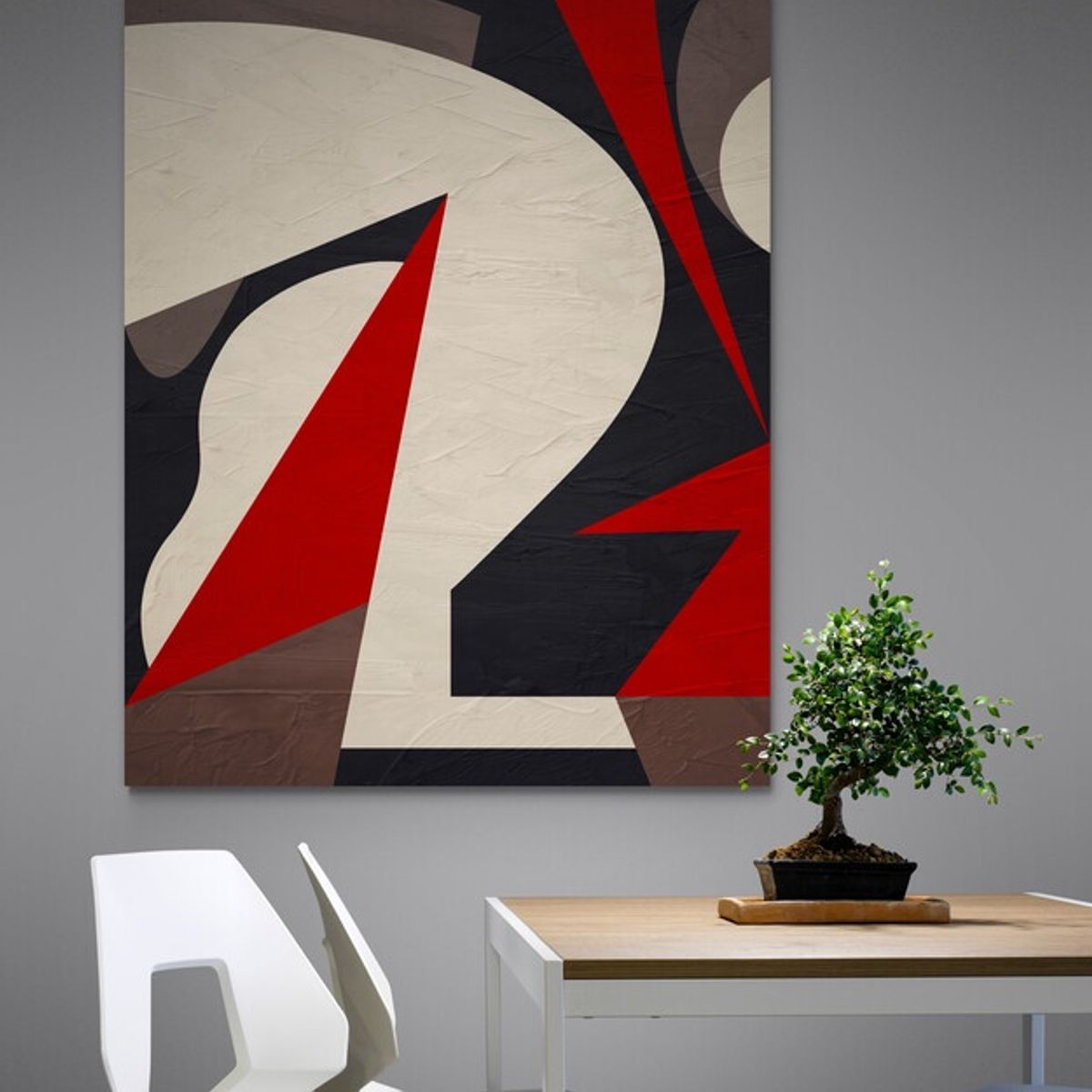 TAYRONA STORE - Cuadro En Lienzo Para Comedor Diseño Minimalista 569 75x100cm